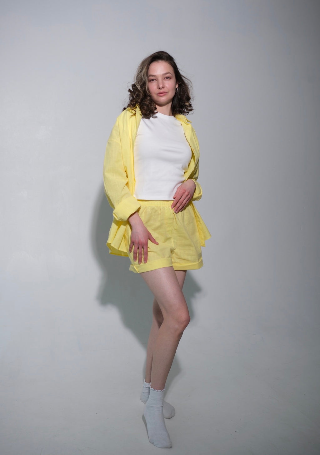 Lemon Yellow Summer Cotton Set