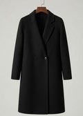 Classic 100% Wool Double-Breasted Coat