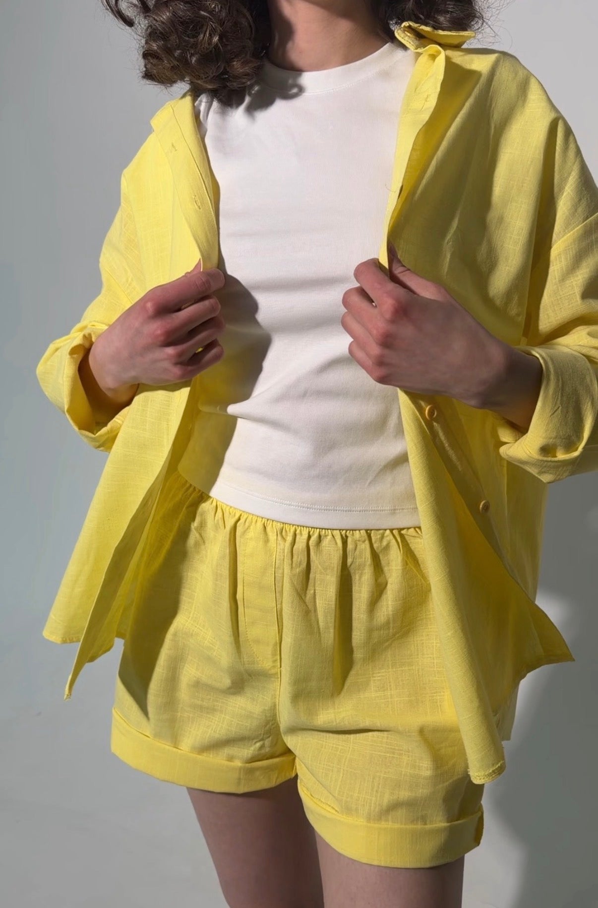 Lemon Yellow Summer Cotton Set