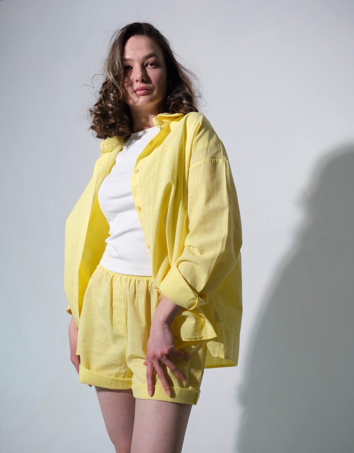 Lemon Yellow Summer Cotton Set