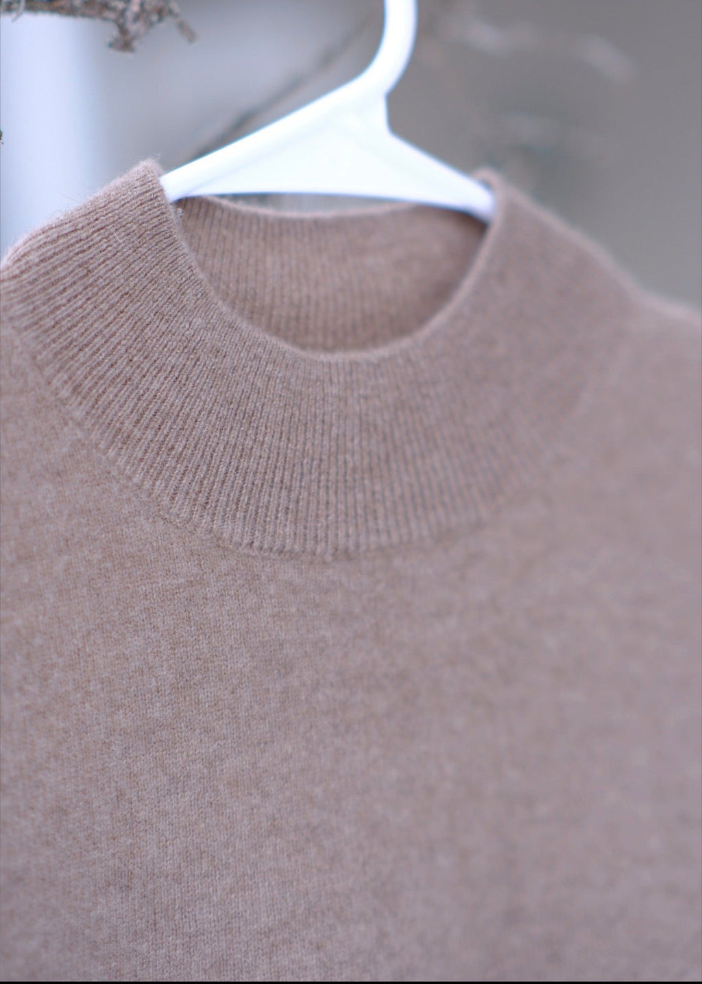 the details of sweater
